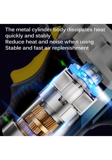Çok İşlevli Lastik Pompası Ve Lastik Basıncı Monitörü Akıllı Dijital Görüntüler Şarj Edi Şişirme Kompresör & Hava Pompası 55756817
