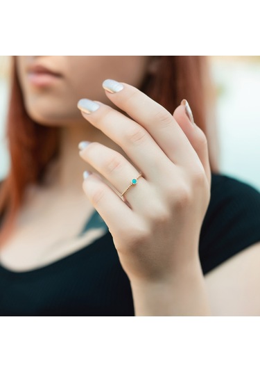 Kadın Burgu Tohum Altın Yüzük