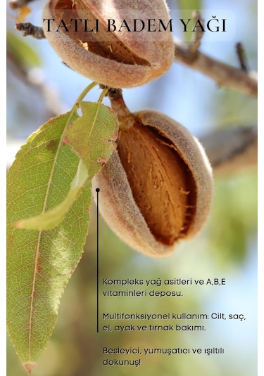 Bade Natural Saf Soğuk Sıkım Tatlı Badem Yağı 30 ML