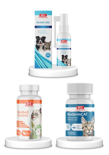 Purecanpati Biodent Mist Hairball Controll Biodermcat Set