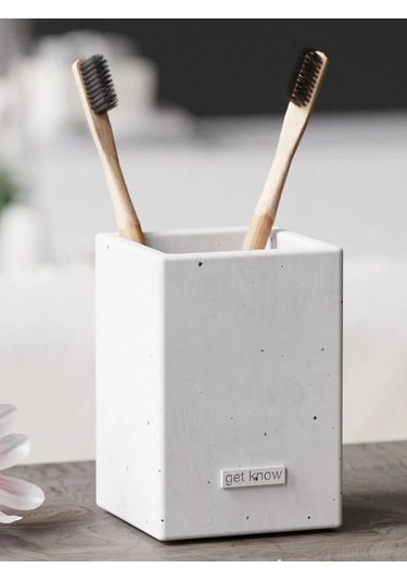 Getknow Home Banyo İçin Diş Fırçası Bardağı 269935370 Beyaz