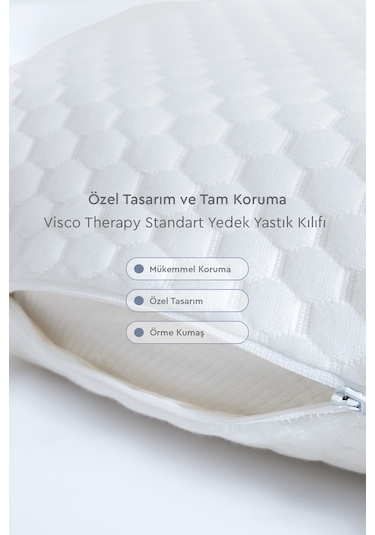 Yataş Bedding Visco Standart Yedek Yastık Kılıfı 38X70 Cm