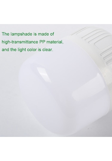 Sones Ab26 Usb Şarjlı Led Ampul Gece Pazarı Tezgah Işıkları Açık Hava Kamp Asılı Lamba, Güç: 300w Turuncu Çok Renkli