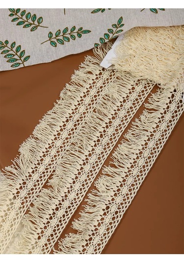 Tby Püsküllü Pamuklu Dantel 4,5 Cm 3 M Paket 242648913
