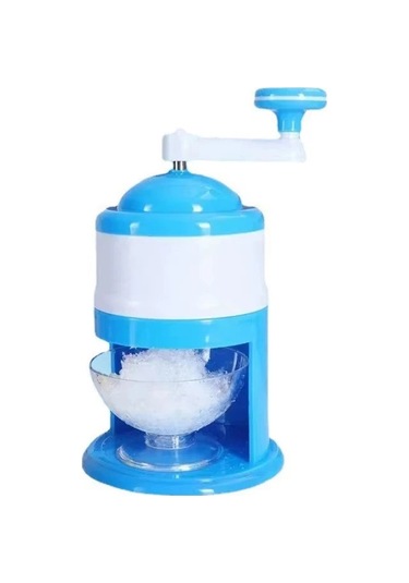 Jialan Taşınabilir El Krank Kar Koni Makinesi Manuel Traşlı Buz Mavi