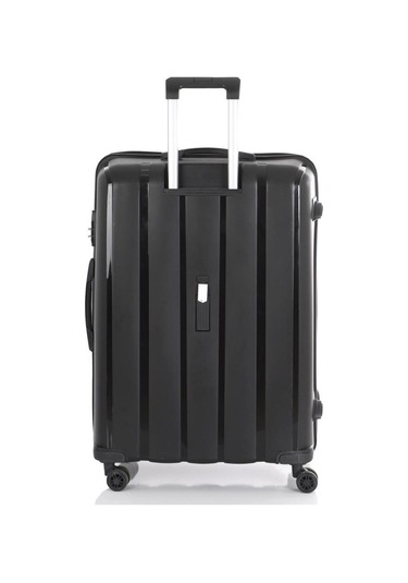 Mçs Bavul Orta Ve Kabin 2li Set Kırılmaz Silikon Valiz V305 Siyah