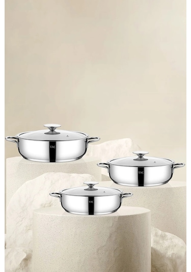 Taç Bengü Pro 6 Parça Çelik Sahan Seti