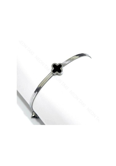 Van Figürlü Ve Italyan Zincirli, Paslanmaz Çelik Halhal 10, Gümüş Renk Gümüş