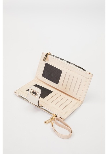 Krem Kadın Cüzdan 910042 Krem