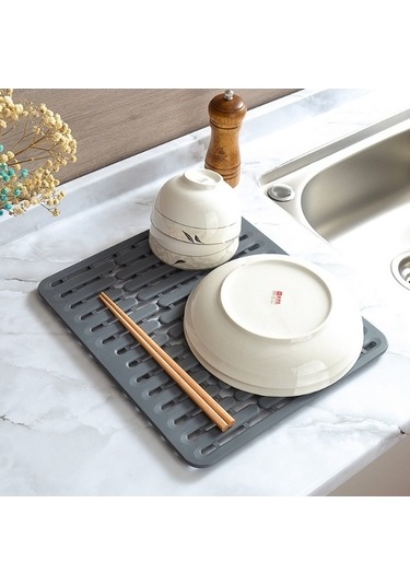 Wondernest Yalıtım Silikon Paspası, Paspası, Oyuklu Lichen Isı Gri Boşaltma Bb Gri