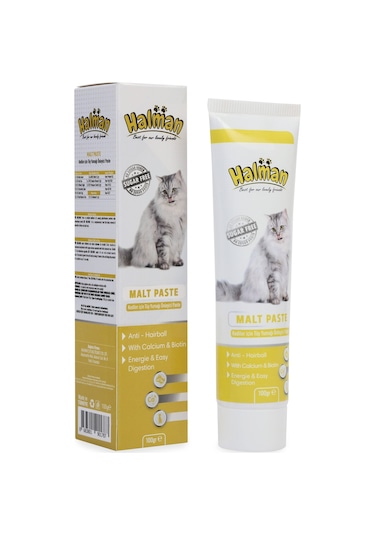 Halman Malt Paste Kediler İçin Tüy Yumağı Önleyici Macun 100 G