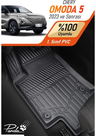 Siyah Chery Omoda 5 2023- Sonrası 4d Havuzlu Paspas Takımı