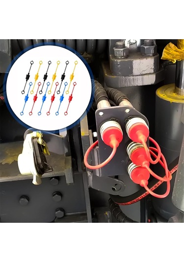 Xurunkeji Iso7241-a Iso-a Hidrolik Bağlantı Elemanı Erkek Toz Kapağı Ve Dişi Tapa Kapağı, Hidrolik Tapa Kapağı Bağlantı Seti B