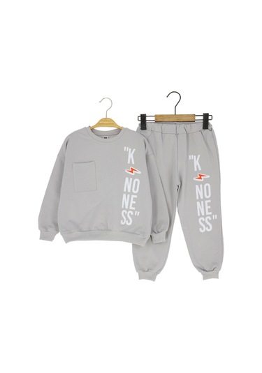 Erkek Çocuk Eşofman Takım 00213 Gri