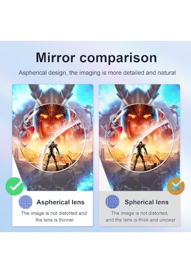 Pazly Startrc Oyunları Meta Quest 3 Vr Gözlükler İçin Çizilmez Halka Lens Miyop Dioptri 6.0-7.0 / Astigmatizma 0.5-2.0