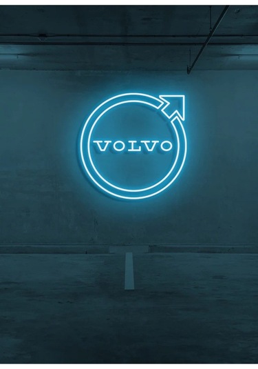 Twins Led Rent A Carlara Özel Volvo Logo Neon Tabela Buzmavisi Model:model:29103366 Buz Mavisi