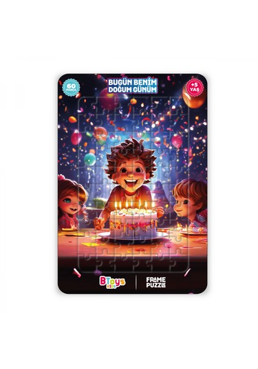 6 Adet Lisanslı 60 Parça Btoys Can Frame Puzzle 6 Adet Puzzle