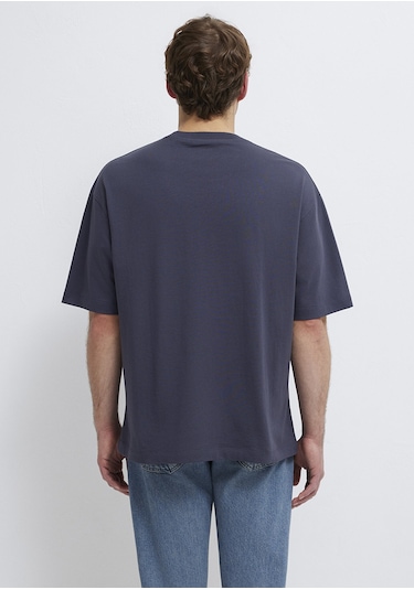 Mavi - Gri Basic Tişört 0613113-70101 Gri