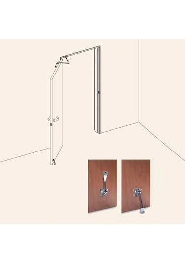 Tempo Kapı Stoperi Tamponu Ve Yaylı Kapı Tutucu Patentli Krom