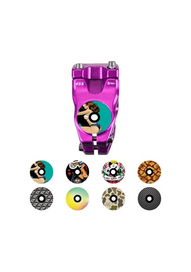 Reedark Yeni Tasarım F Tipi Aluminyum Çelik Tabaıkapak - 30mm Çap, 28.6mm Fork Uyumlu, Somun Hariç