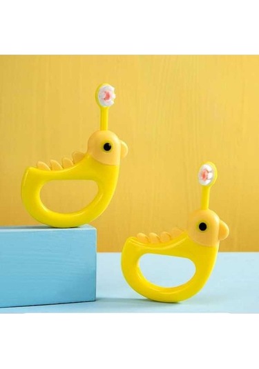 Flybuy 2 Adet Sevimli Tavuk Diş Fırçası Sarı Çocuk Odası İçin