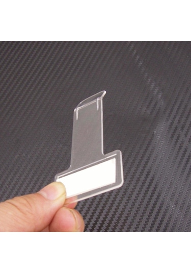 jmsstore 5 Adet Şeffaf Otopark Bilet Tutucu Klip Plastik Zamanlama Bilet Tutucu Araç Ön Camı