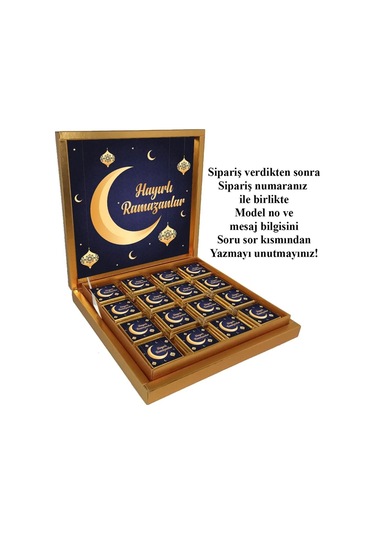 Blackeye The Essence of Chocolate Ramazan Bayramı - Ramazan Tebriği Çikolatası - 32 Adet Madlen Çikolata