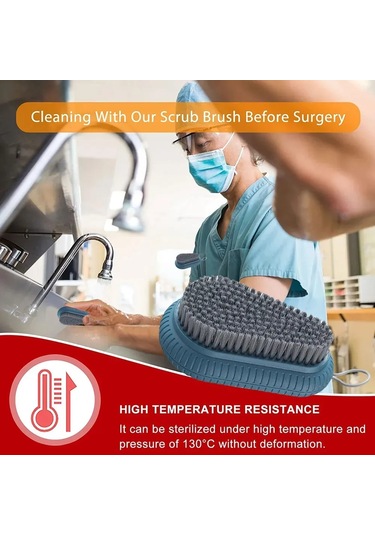 Monyee Ev Temizlik Fırçası Seti 2 Adet - Yumuşak Tüylü Ayakkabı Ve Çamaşır Temizleyici, Dayanıklı Abs, El Tutanı Ve Asma Delikli Mavi