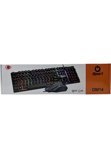 Qpart GM14 Oyuncu Klavye & Mouse Set