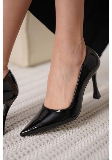 Kocadal Kocadal Blade Siyah Rugan Kadın Stiletto Muhtelif