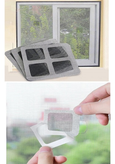 10 Adet Yapışkanlı Kesilerek Kullanılabilir Yırtık Kapı-pencere S