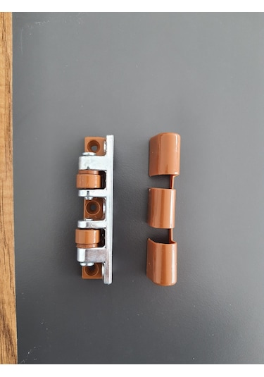 90 Mm Pvc Pimapen Kahverengi Quick Çelik Kapı Menteşesi 5 Adet
