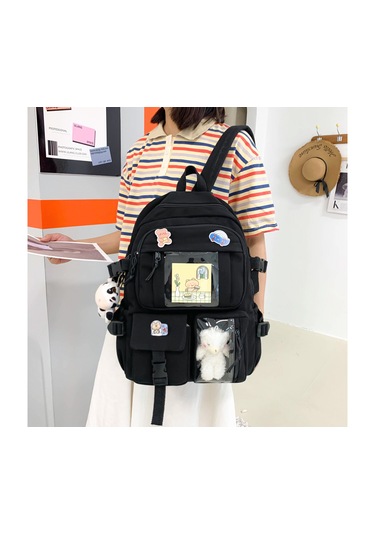 Treasure Sell Global Çok Bölmeli Büyük Kapasiteli Sırt Çantası - Çok Renkli