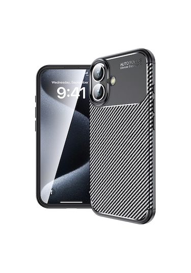 Apple  iPhone 16 Plus Uyumlu   Zore Negro Silikon Kapak-siyah
