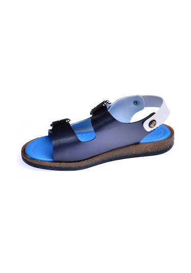 Kiko Şb 2330-39 Orto Pedik Erkek Çocuk Sandalet Terlik Lacivert - (421856529) Lacivert