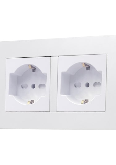 Pazly Suntek Standart Prizi Plakası Polikarbon İtalyan Elektrik Duvar 16a