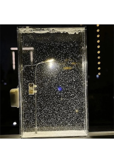 Kangvka Kendi Ellerinle Oluşturabileceğiniz, Sessiz Kar Sahnesi Ve Isımsı Işık Sağlayan Dıy Dekoratif Kar Gece Lambası Çok Renkli