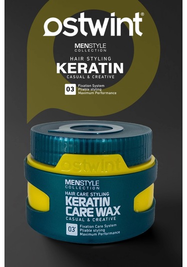 Ostwint Menstyle Collection 03 Saç Şekillendirici Keratin Care Wax 150 ML