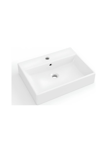 Turavit Vega Dikdötgen Beyaz Delikli Lavabo 80x45 Cm Vg0080 Diğer