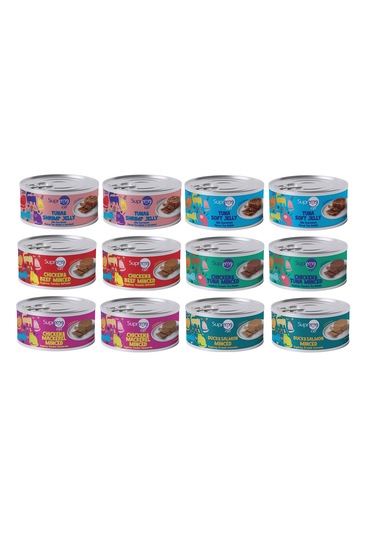 Supreme Karışık Kedi Konserve Maması 85 Gr 12 Adet