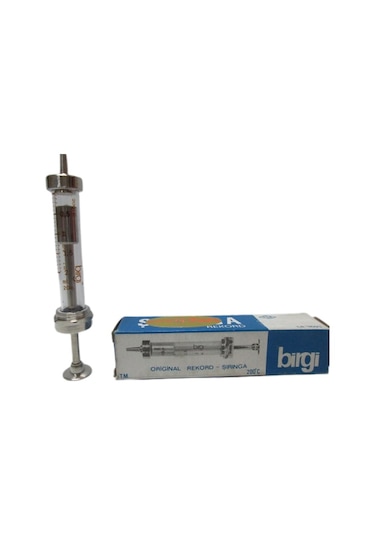 Birgi Paslanmaz Çelik Cam Şırınga 2 ML
