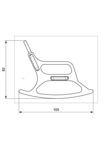 Cevizdizayn Baybbear Mini Beyaz Sallanan Sandalye Ayıcık