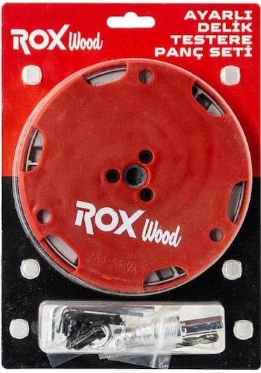 Rox Wood 0294 Ayarlı Delik Testere Panç Seti 45-130 Mm