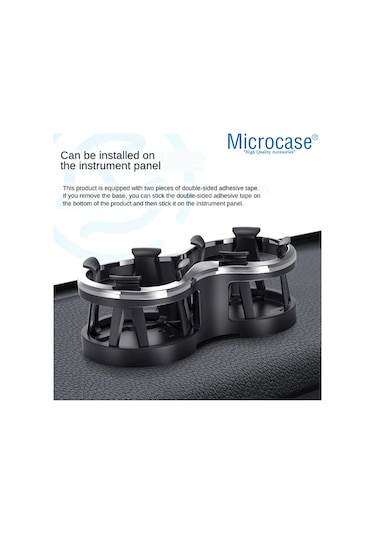 Araç İçi Bardaklıktan Monte Çift Bardak ve İçeçek Tutucu-AL3487