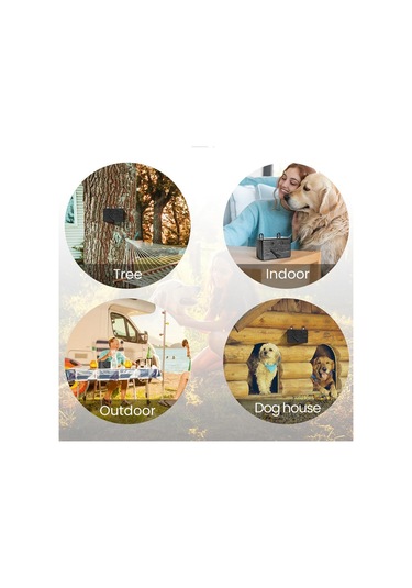 Y28826b Ultrasonik Köpek Kovucu Taşınabilir Köpek Eğitim Kabuğu Siyah