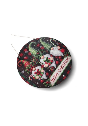 Yılbaşı Cüceleri Kapı Ve Duvar Süsü Merry Christmas 2 30x30