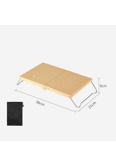 Dolıty Mini Kamp Masası Çok Amaçlı Yan Masa Açık Hava Haki Haki Çok Renkli