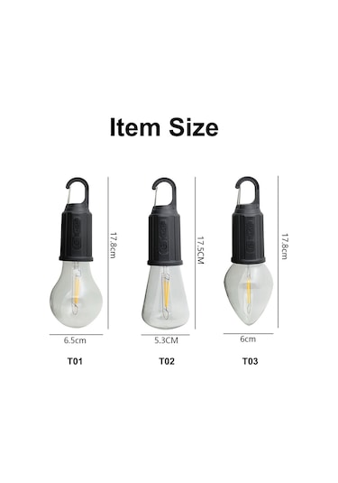 Yuntech01 Retro Şarj Edilebilir Led Kamp Lambası - 3 Aydınlık Seviyeli, 400mah Pil, Taşınabilir Çok Renkli