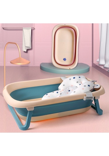 Geekyou Yeni Doğan Bebekler İçin Kaymazlı Yıkanma Yastığı - Suya Yüzen Polistiren Hamur Mat - Standart Pembe Ayı Desenli