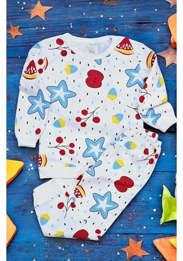Deniz Yıldızı Kız Çocuk Pijama Takım Beyaz
